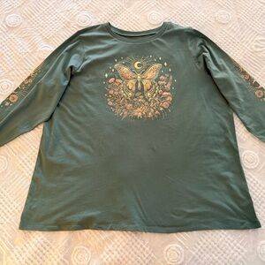 Torrid Heritage Green Jersey Top